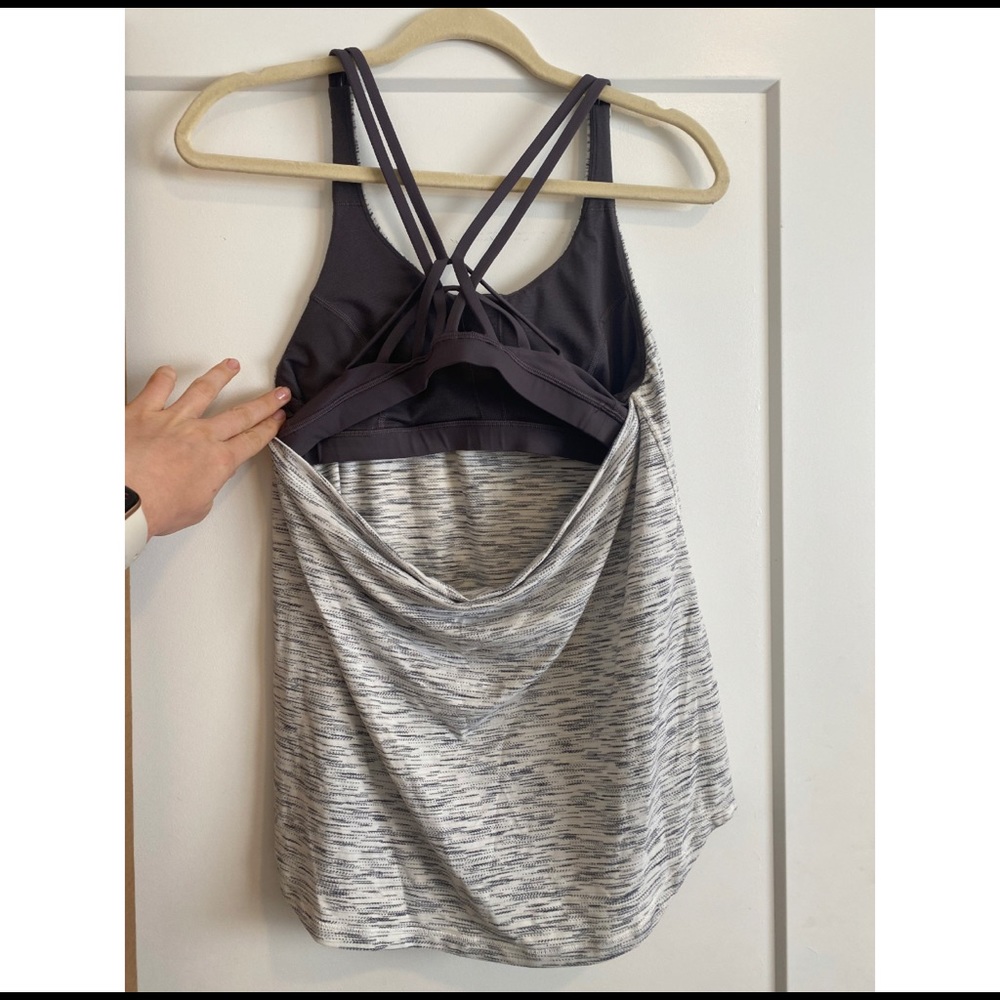 Never Worn Lululemon Open Back Yoga Top Built-in Bra (fits C & D cups)